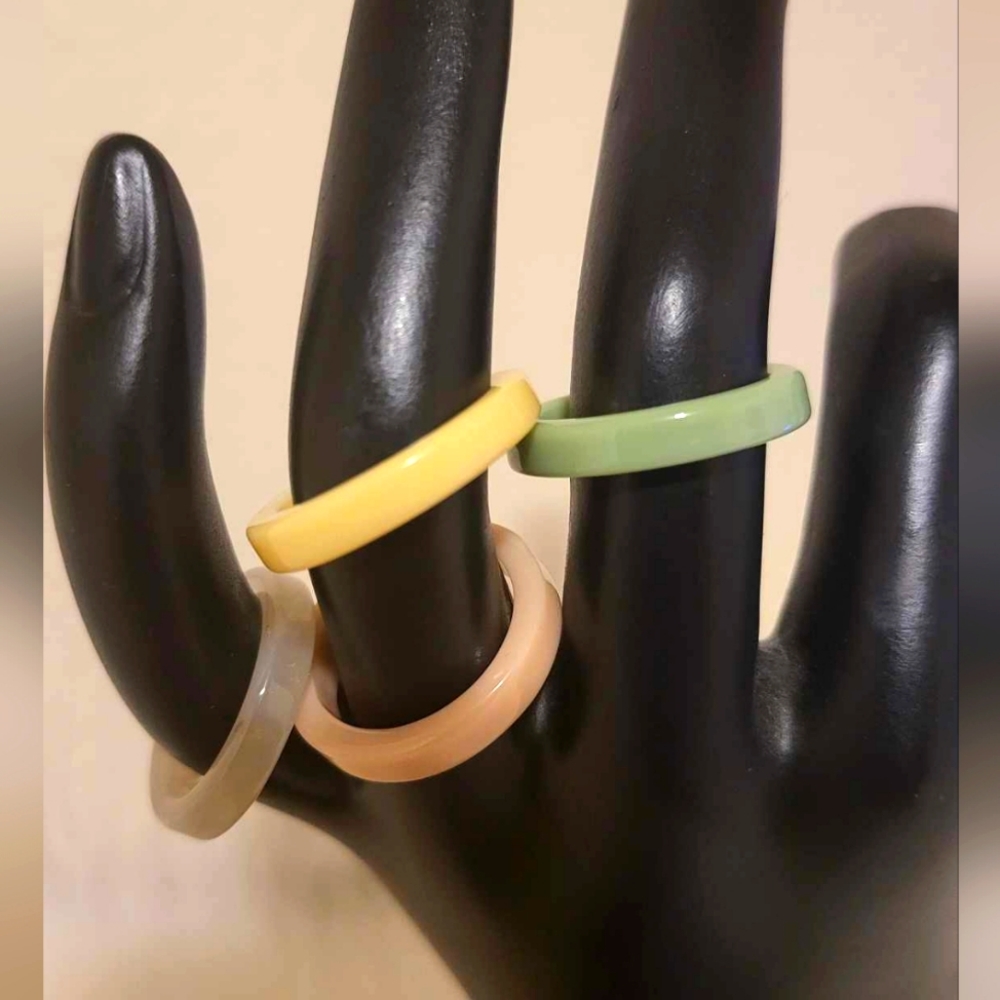 Resin Rings (Set of 4)
